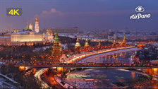 夜幕下的莫斯科